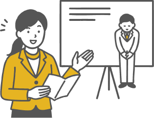 日本語学校での実務研修のイメージ